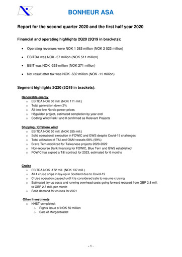 Thumbnail Bonheur ASA Quarterly Report 2020-q2