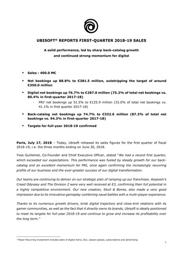 Thumbnail Ubisoft Quarterly Report 2018-q1