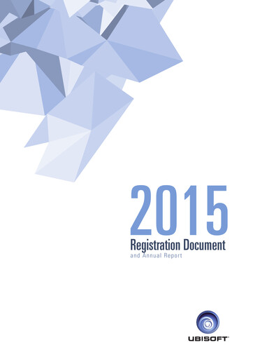 Thumbnail Ubisoft Universal Registration Document 2015