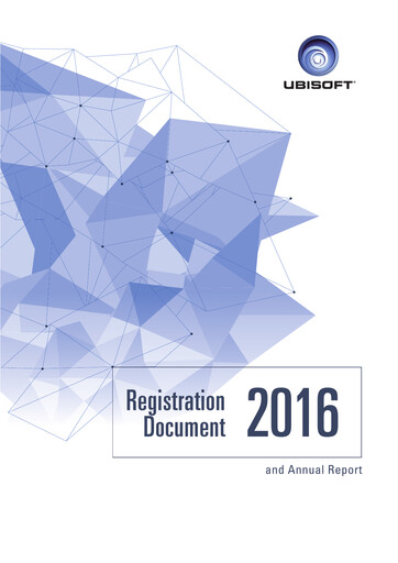 Thumbnail Ubisoft Universal Registration Document 2016