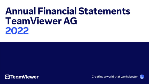 Thumbnail TeamViewer Financial Statement 2022