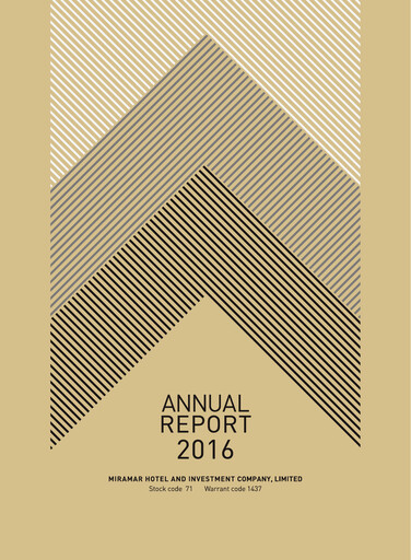 Thumbnail Miramar Hotel and Investment Annual Report 2016