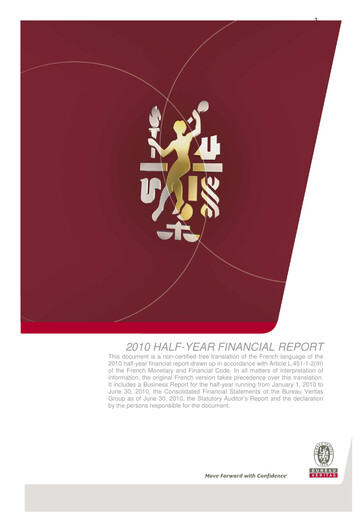 Thumbnail Bureau Veritas Half-year Report 2010-h1