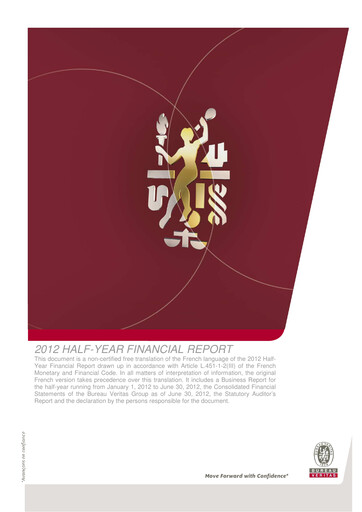 Thumbnail Bureau Veritas Half-year Report 2012-h1
