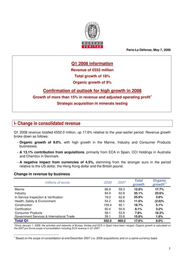 Vorschaubild Bureau Veritas Quartalsbericht 2008-q1