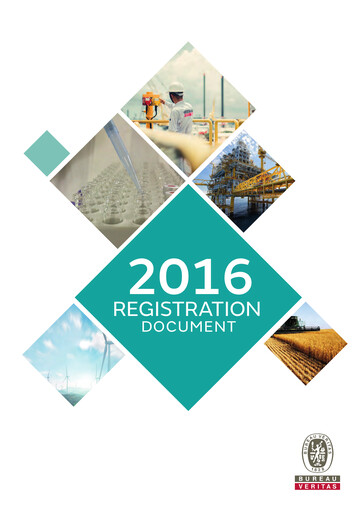 Thumbnail Bureau Veritas Universal Registration Document 2016