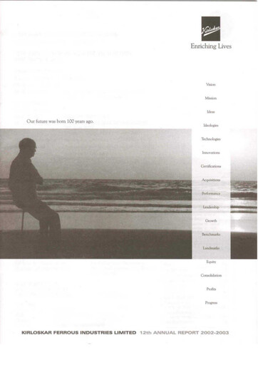 Thumbnail Kirloskar Ferrous Industries Annual Report 2003