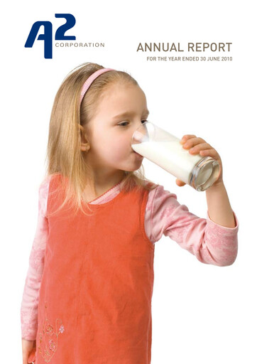 Thumbnail The a2 Milk Company
 Annual Report 2010