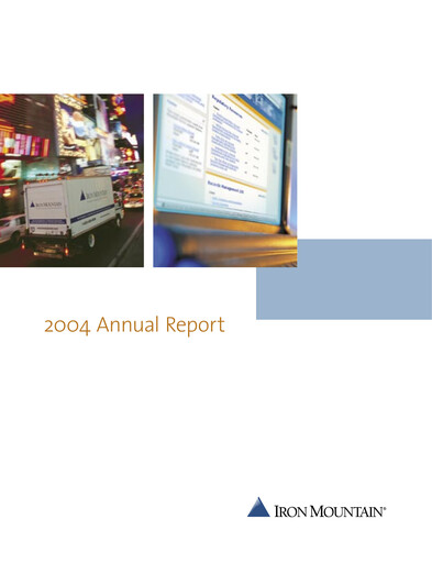Thumbnail Iron Mountain Annual Report 2004