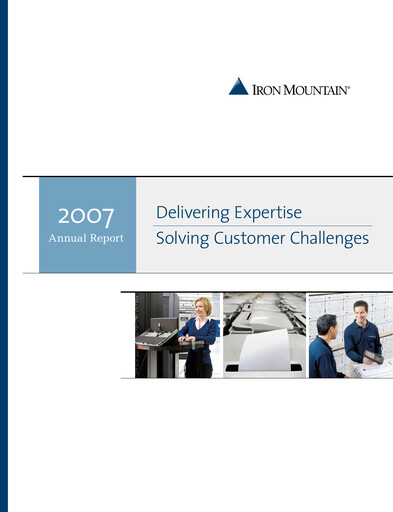 Thumbnail Iron Mountain Annual Report 2007