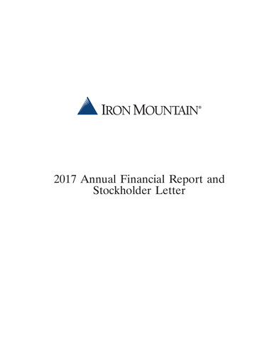 Thumbnail Iron Mountain Annual Report 2017