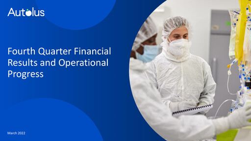 Thumbnail Autolus Therapeutics Quarterly Report 2021-q4