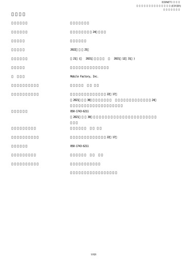 Thumbnail Mobile Factory Annual Report 2021