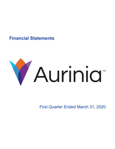 Thumbnail Aurinia Pharmaceuticals
 Quarterly Report 2020-q1