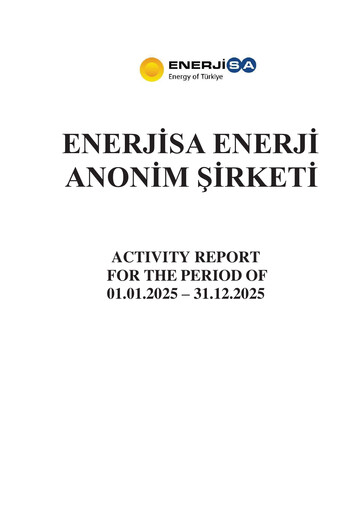 Thumbnail Enerjisa Enerji
 Annual Report 2025
