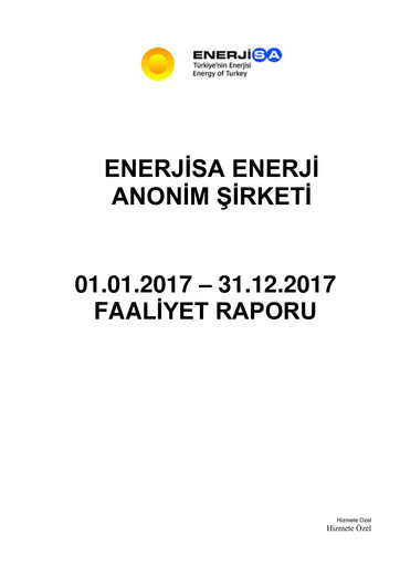 Thumbnail Enerjisa Enerji
 Annual Report 2017