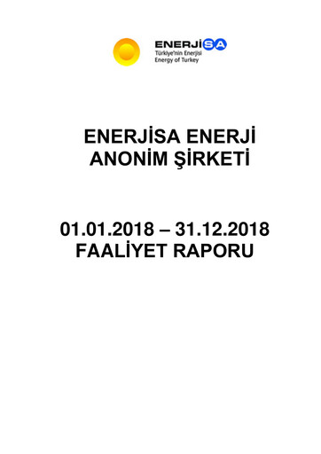 Thumbnail Enerjisa Enerji
 Annual Report 2018
