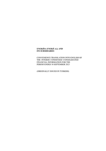 Thumbnail Enerjisa Enerji
 Financial Statement 2023-9m