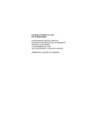 Thumbnail Enerjisa Enerji
 Financial Statement 2025