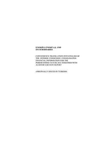 Thumbnail Enerjisa Enerji
 Half-year Report 2023-h1