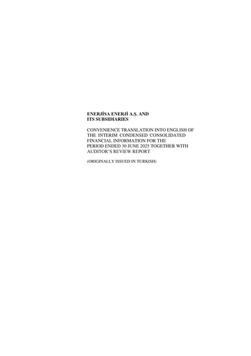 Thumbnail Enerjisa Enerji
 Half-year Report 2025-h1