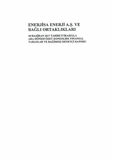 Thumbnail Enerjisa Enerji
 Half-year Report 2017-h1