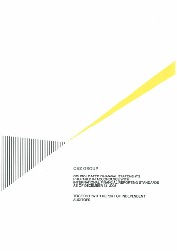 Vorschaubild ČEZ Group
 Finanzmitteilung 2008