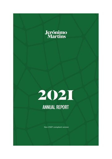 Miniature Jerónimo Martins
 Rapport annuel 2021