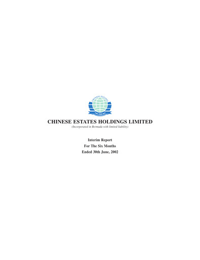 Thumbnail Chinese Estates Holdings Half-year Report 2002-h1