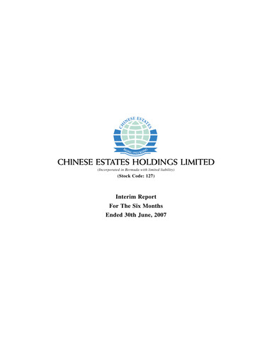 Thumbnail Chinese Estates Holdings Half-year Report 2007-h1