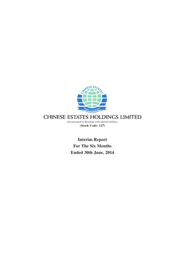 Thumbnail Chinese Estates Holdings Half-year Report 2014-h1
