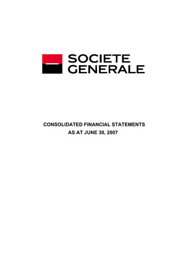 Thumbnail Société Générale
 Financial Statement 2007-h1