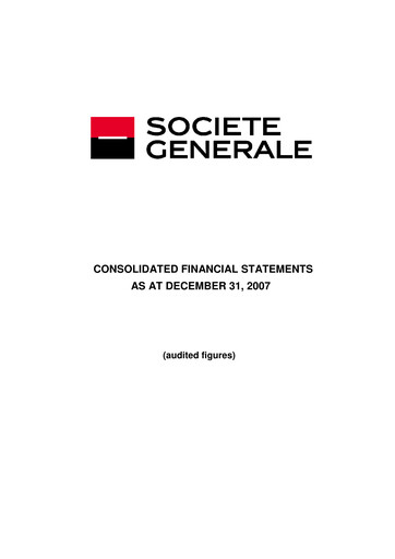 Thumbnail Société Générale
 Financial Statement 2007
