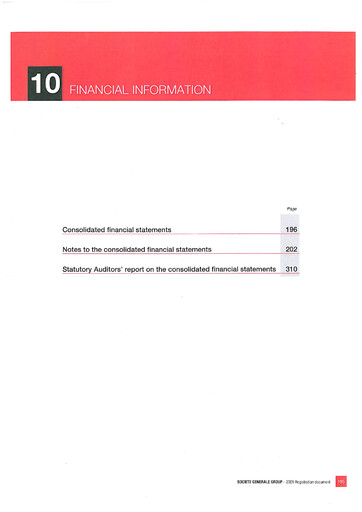 Thumbnail Société Générale
 Financial Statement 2008