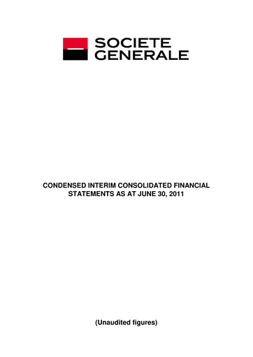 Thumbnail Société Générale
 Financial Statement 2011-h1