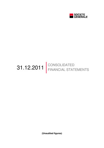 Thumbnail Société Générale
 Financial Statement 2011