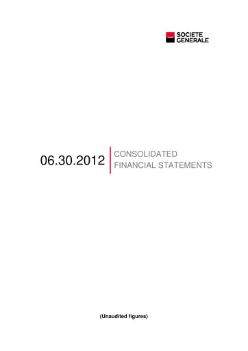 Thumbnail Société Générale
 Financial Statement 2012-h1
