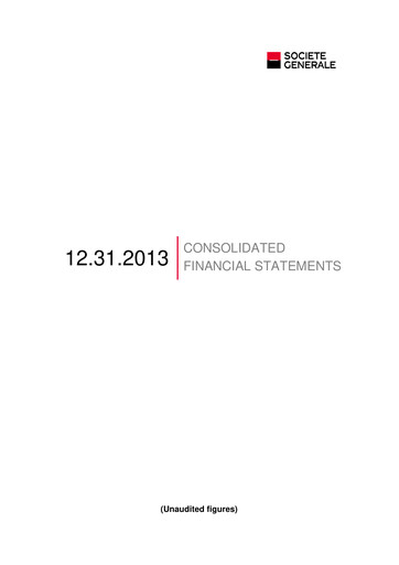 Thumbnail Société Générale
 Financial Statement 2013