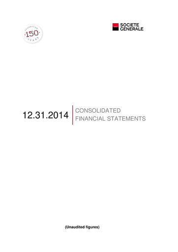 Thumbnail Société Générale
 Financial Statement 2014