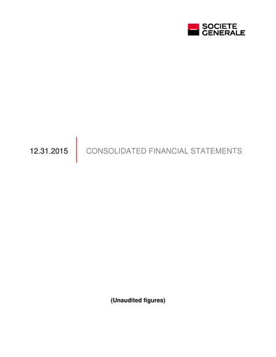 Thumbnail Société Générale
 Financial Statement 2015