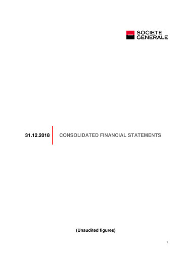 Thumbnail Société Générale
 Financial Statement 2018