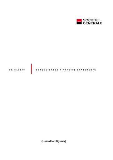 Thumbnail Société Générale
 Financial Statement 2019