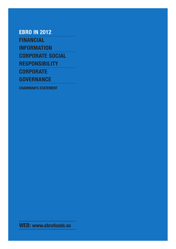 Thumbnail Ebro Foods
 Annual Report 2012