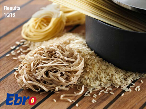 Thumbnail Ebro Foods
 Quarterly Report 2016-q1