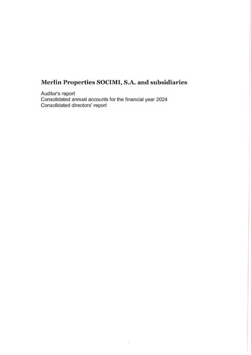 Miniature Merlin Properties
 Bilan financier 2024