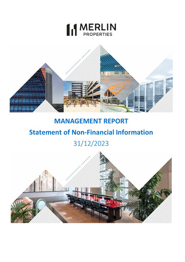 Miniature Merlin Properties
 Rapport de durabilité 2023