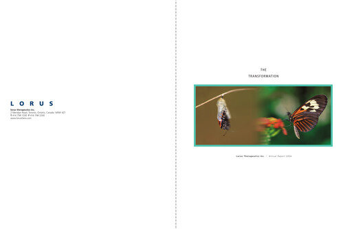 Thumbnail Aptose Biosciences Annual Report 2004