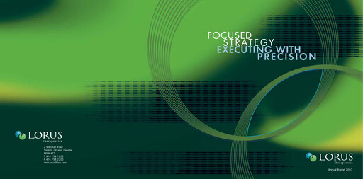 Thumbnail Aptose Biosciences Annual Report 2007