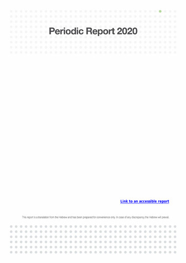 Miniature Israel Discount Bank
 Rapport annuel 2020