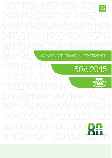 Vorschaubild Israel Discount Bank
 Finanzmitteilung 2015-h1